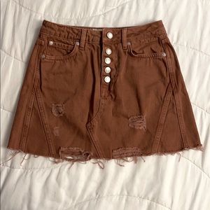 Free People Denim Skirt